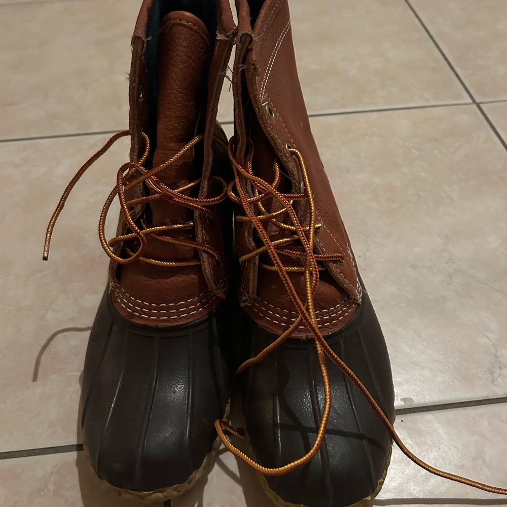 L.L. Bean Women's Brown and Tan Winter Boots